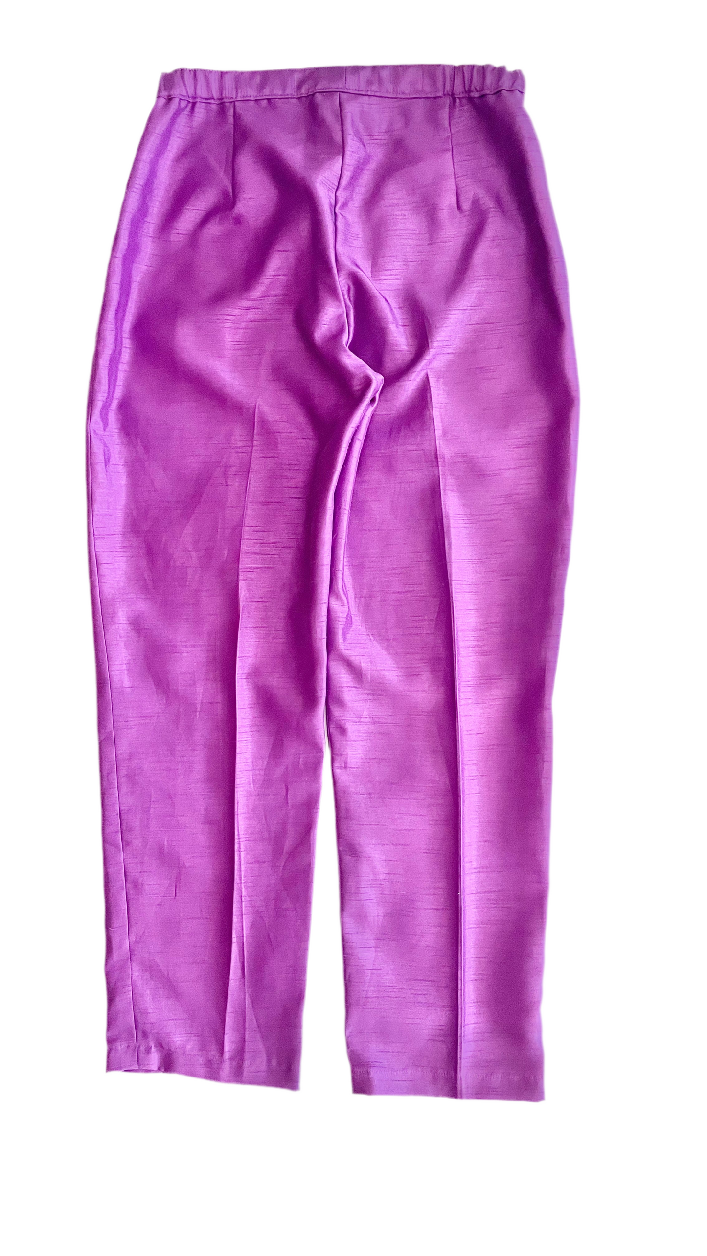 Vintage purple imitation silk trousers - Size M