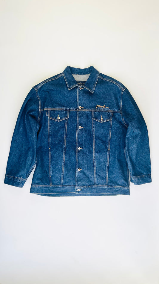 90s blue Phat Farm denim jacket - Size XXL