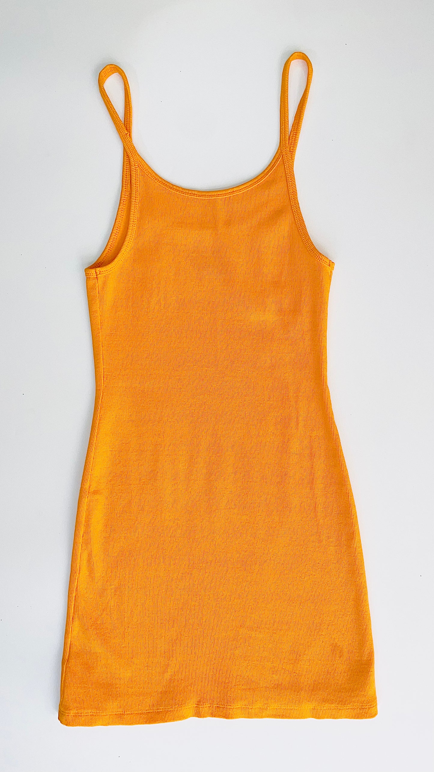 Pre-Loved neon orange I.AM.GIA mini tank dress - Size S