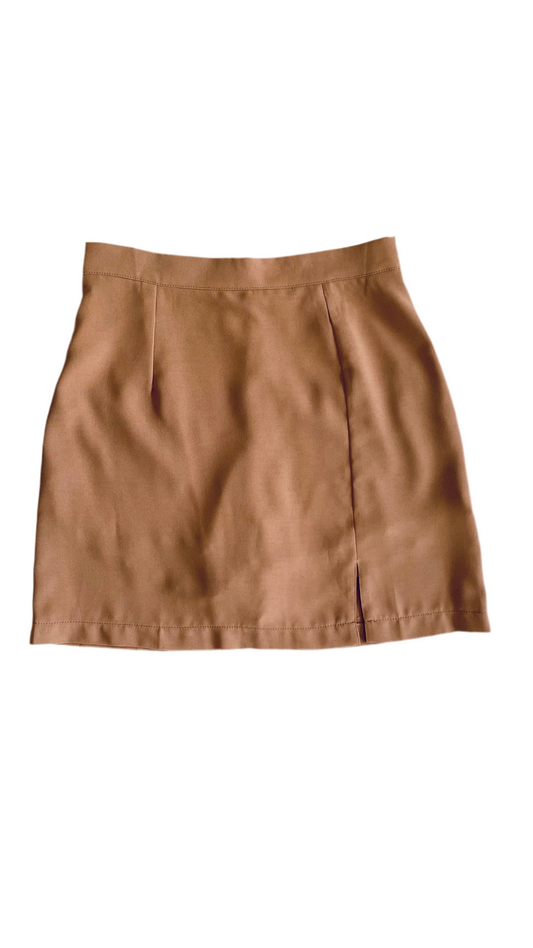 Pre-Loved peach toned mini skort - Size S