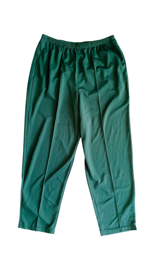 Vintage 90s green warm up track pants - Size 18 / XL