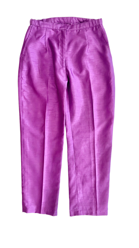 Vintage purple imitation silk trousers - Size M