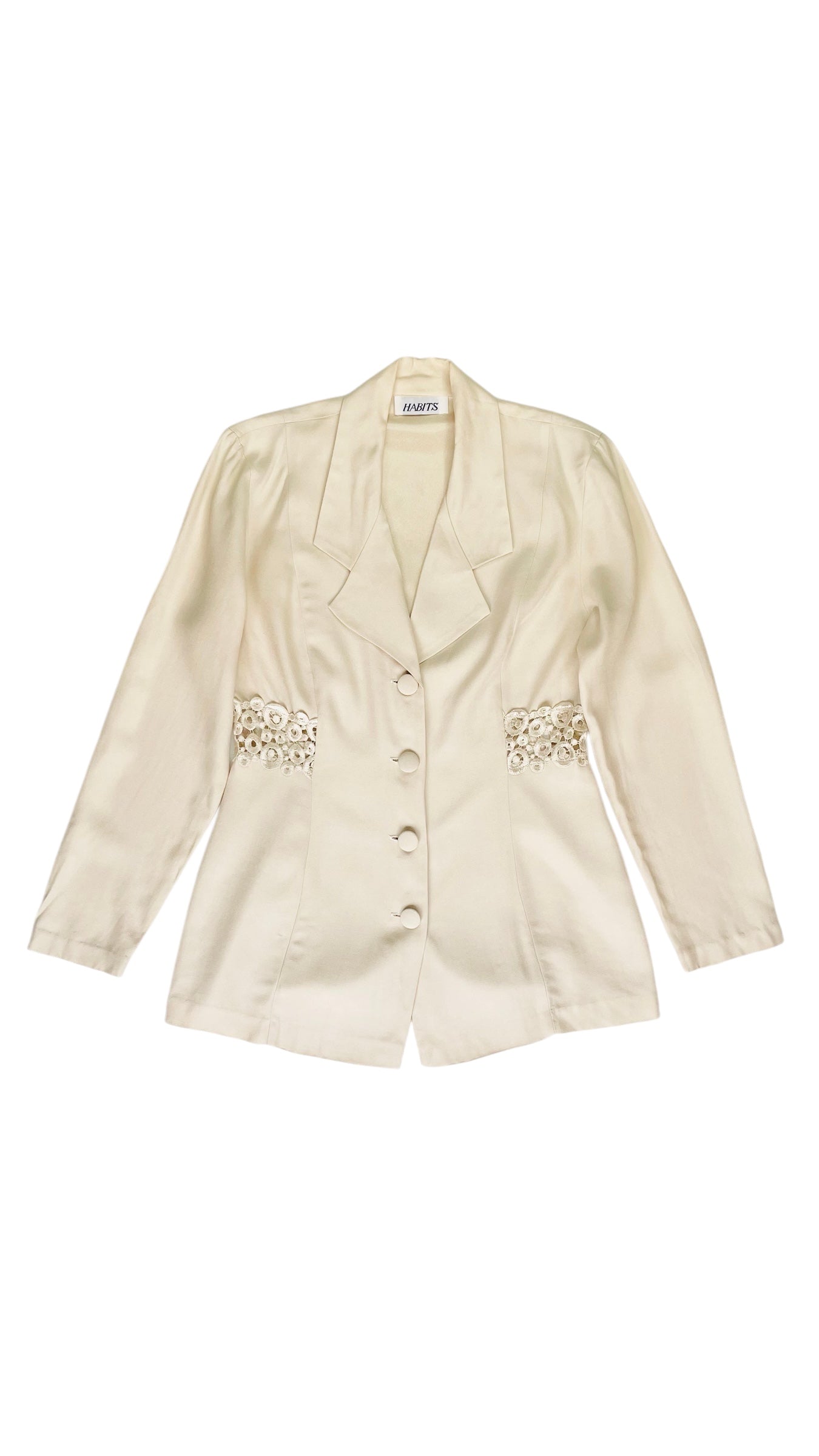 Vintage 90s cream blazer - Size M