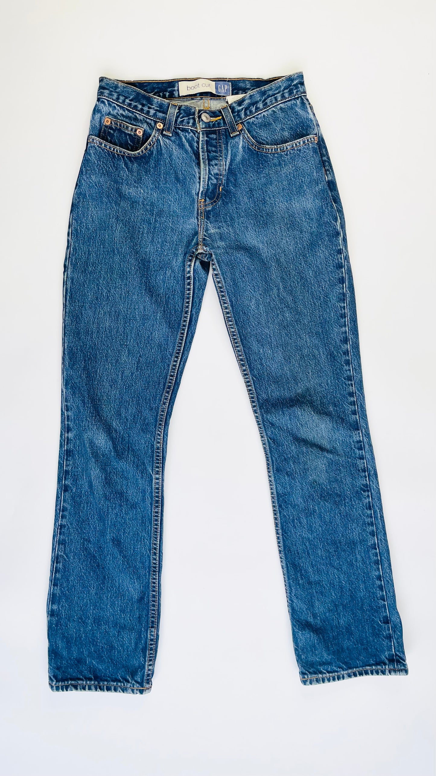 Vintage 90s GAP mid blue bootcut jeans - Size 2
