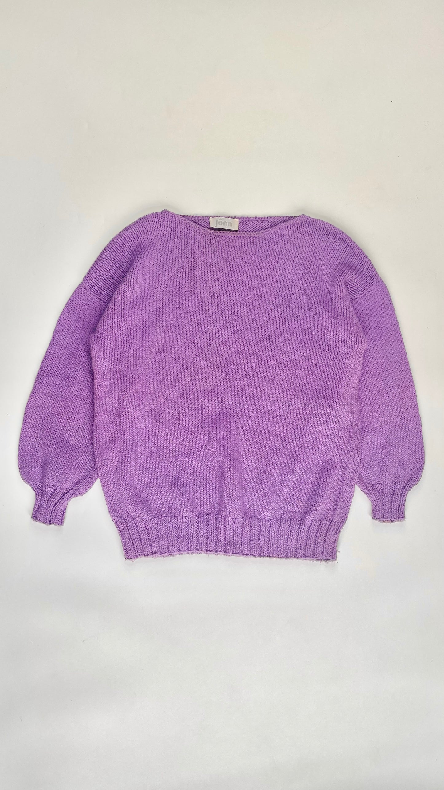 Vintage 90s purple knit sweater- Size M
