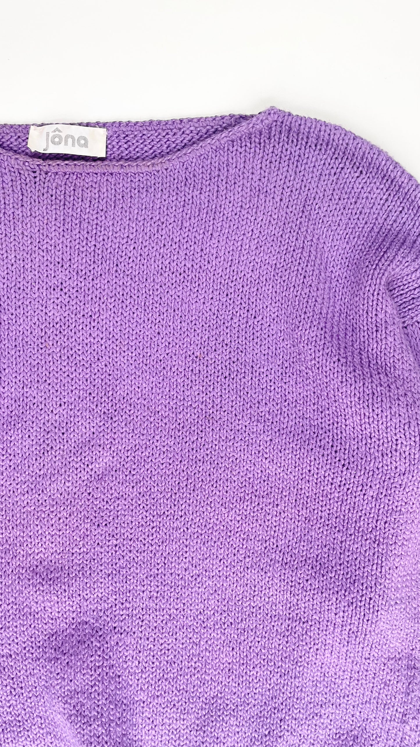 Vintage 90s purple knit sweater- Size M