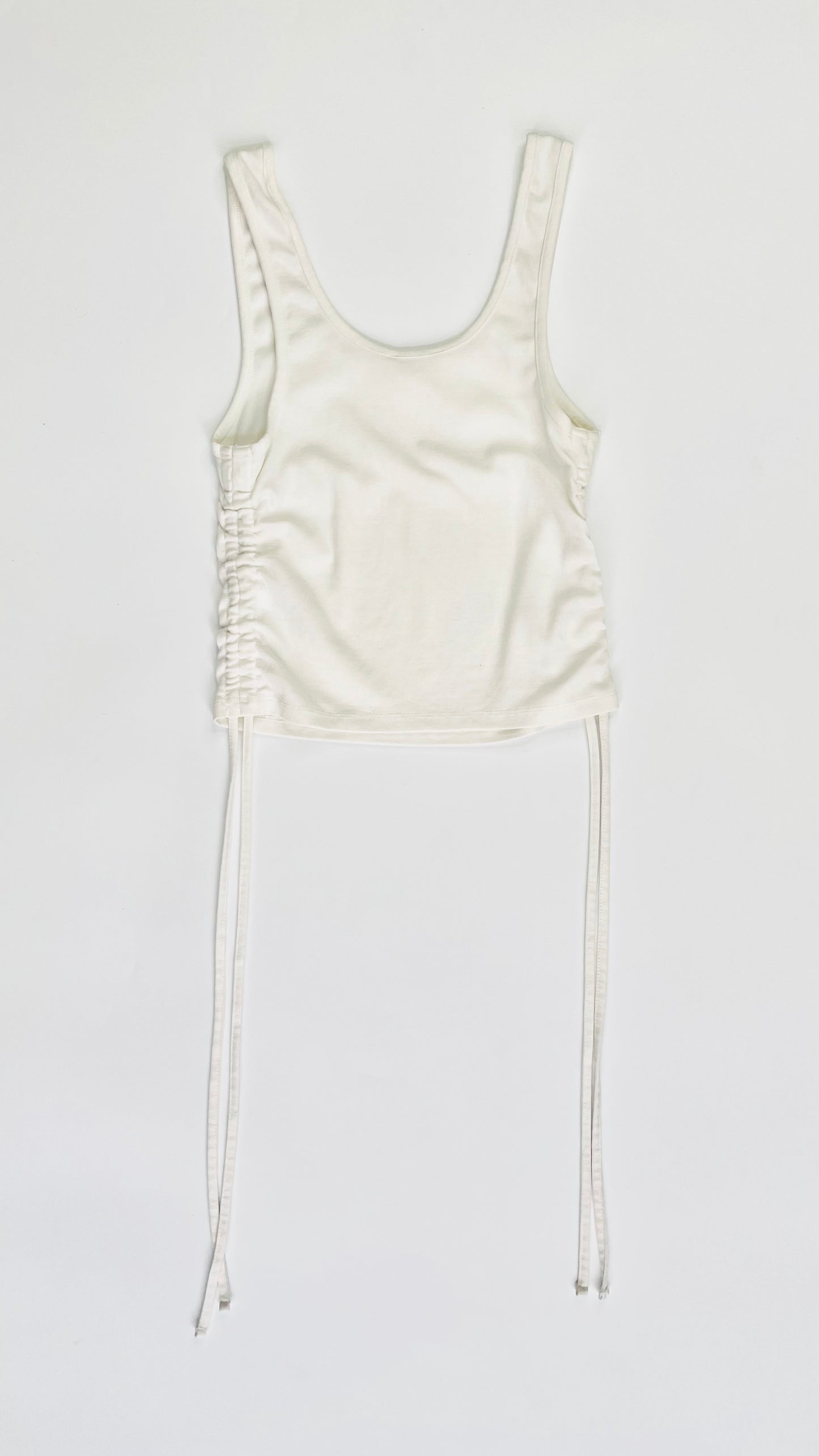 Pre-Loved cream cotton tank top  - Size M