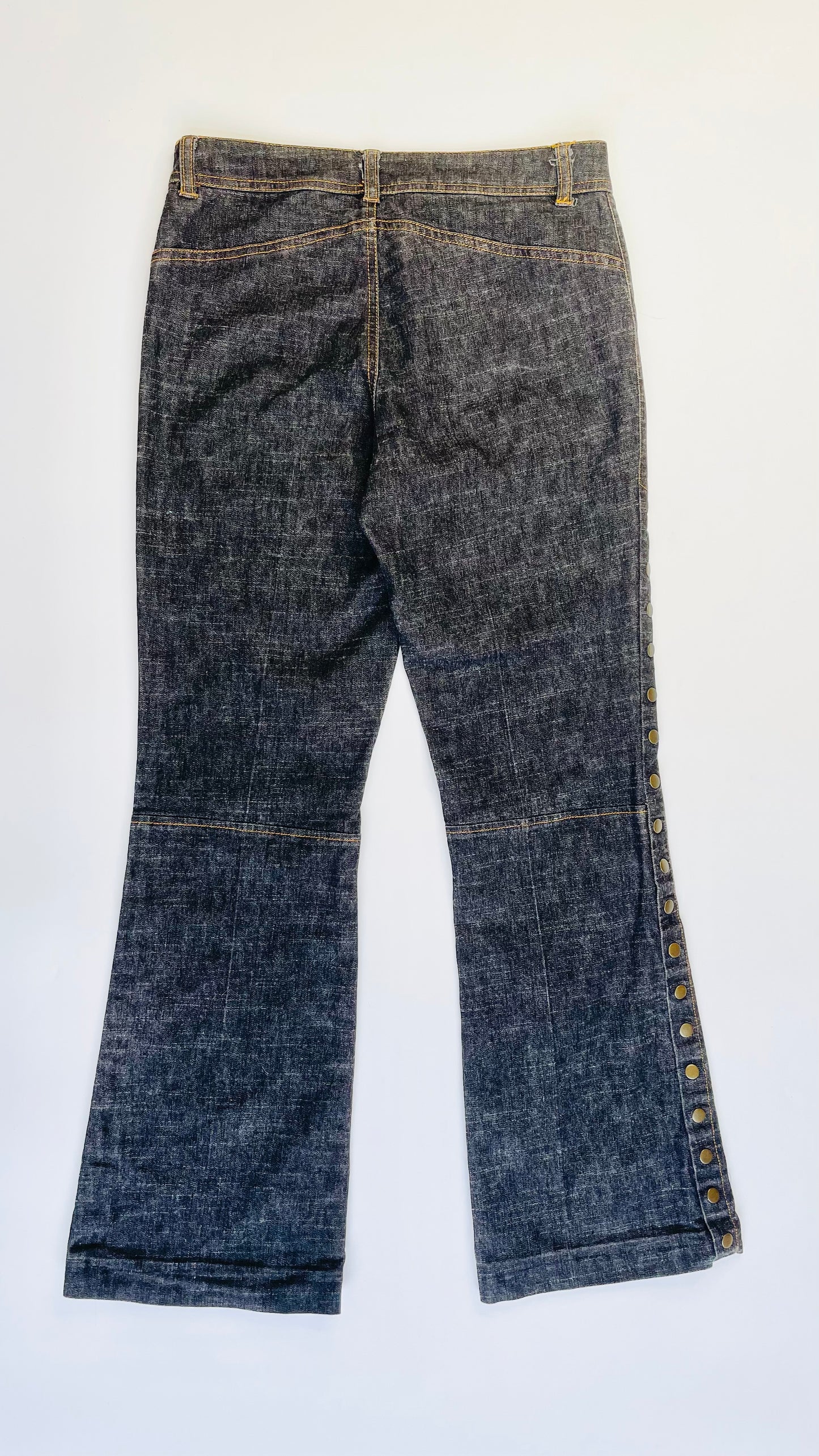Y2K Cache dark blue tearaway bootcut jeans - Size 2