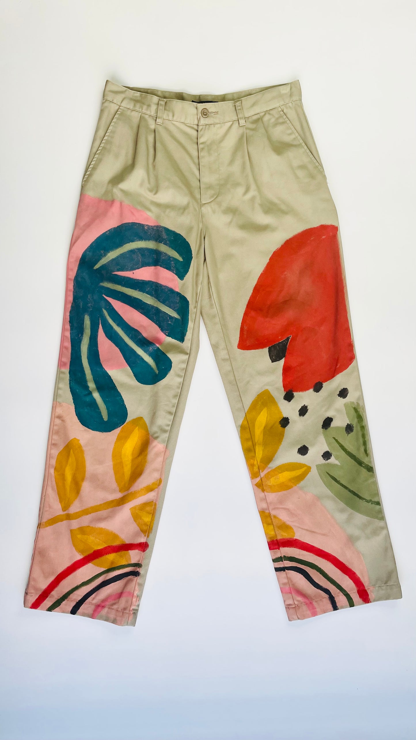 Repurposed trousers - Flora 1 - Size 29 - 30 x 29