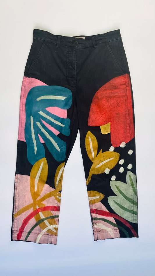 Repurposed trousers - Flora 1 - Size 10 - 33 x 26