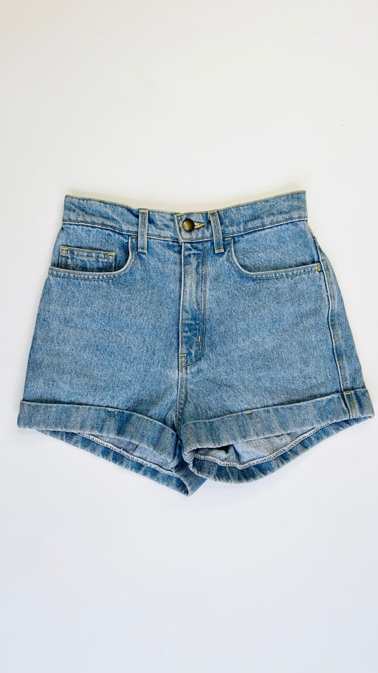 Vintage Y2K American Apparel light blue denim shorts - Size 26