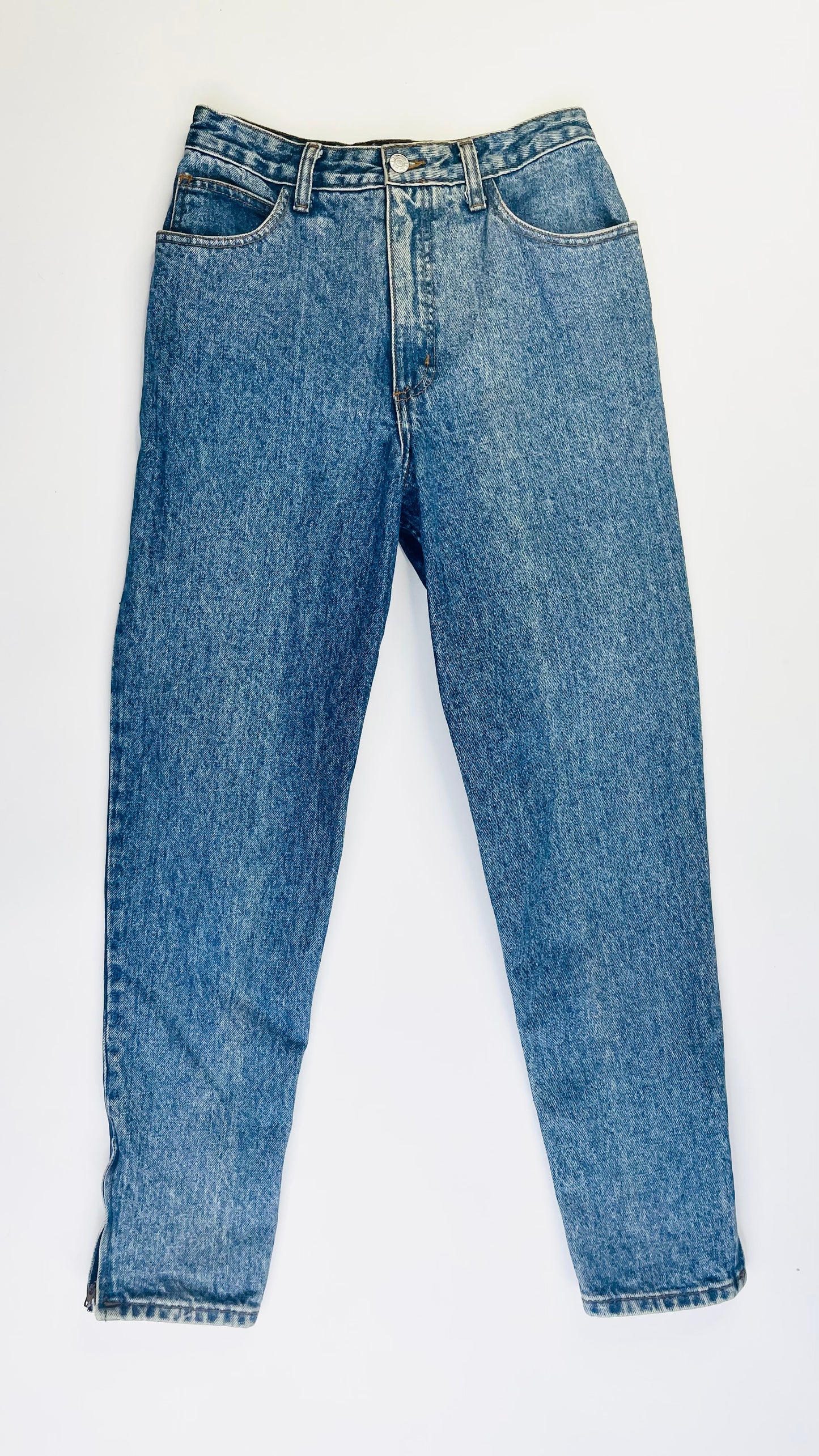 Vintage 90s GUESS mid blue high rise slim cut jeans - Size 27
