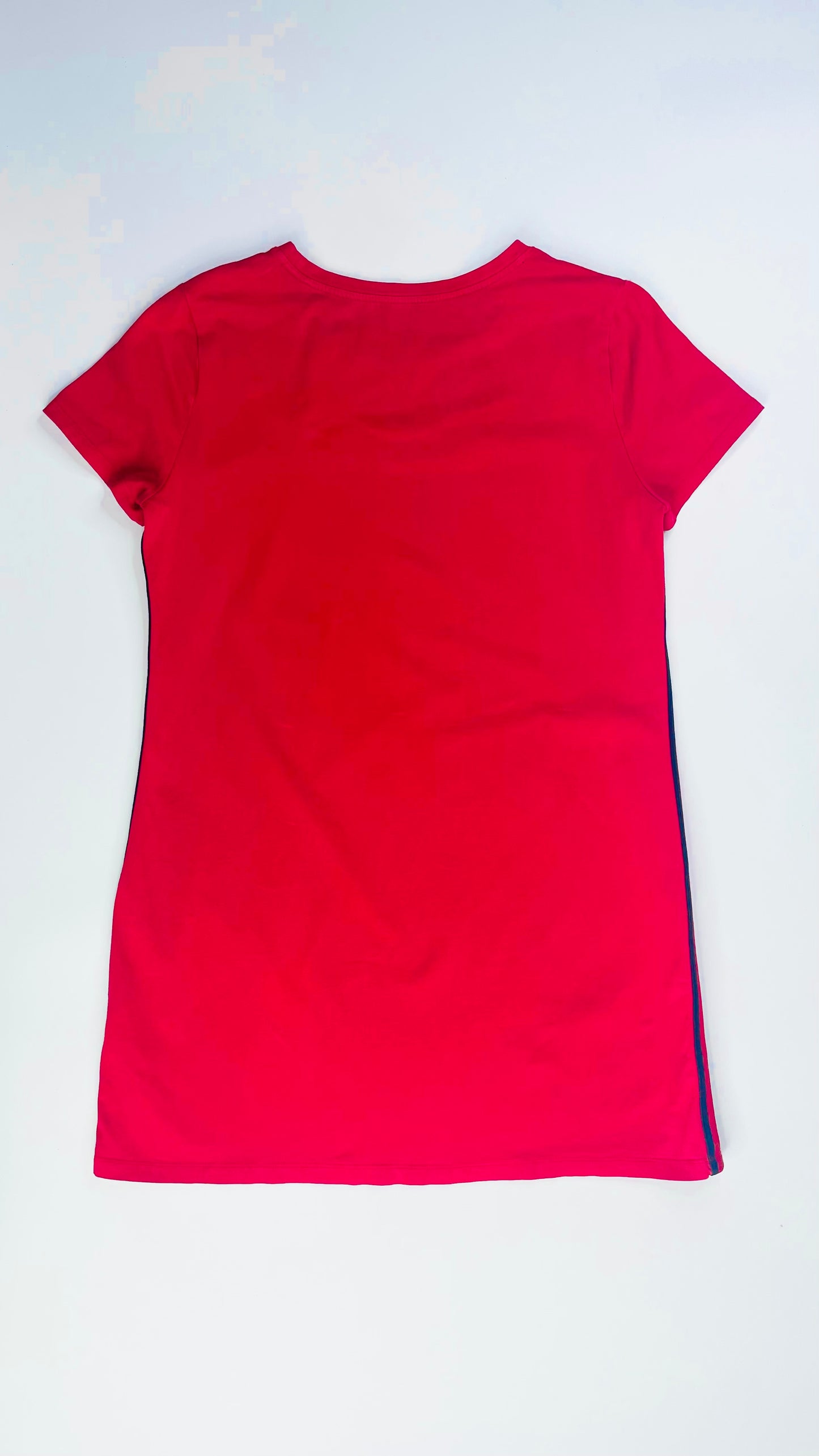 Vintage Y2K TOMMY HILFIGER red knit mini t shirt dress - Size L
