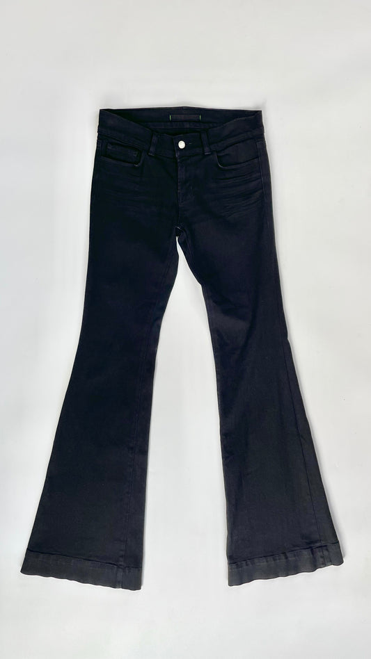 Pre-Loved J-BRAND black low rise flared jeans - Size 27