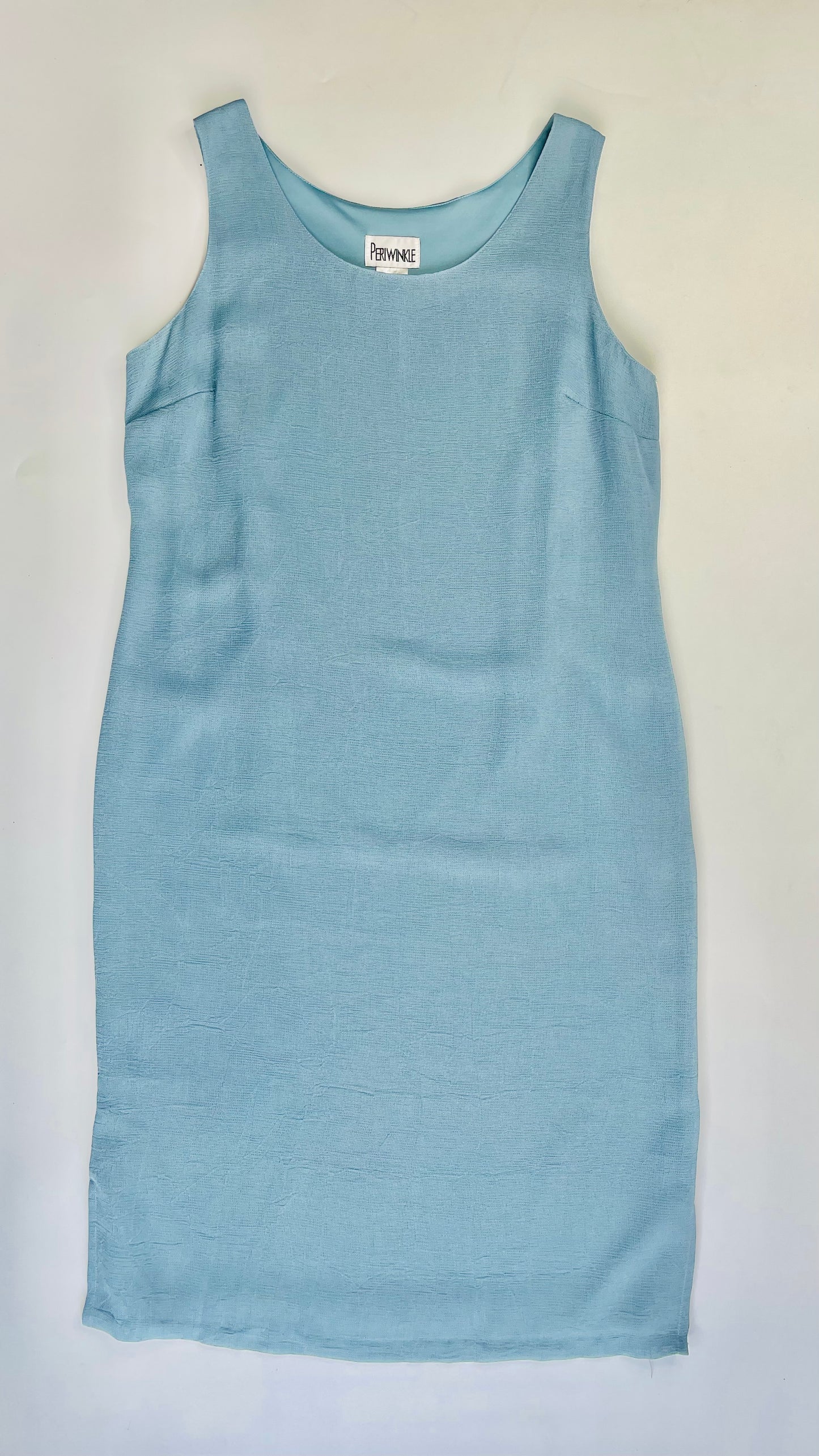 Vintage 90s light blue maxi tank dress - Size L