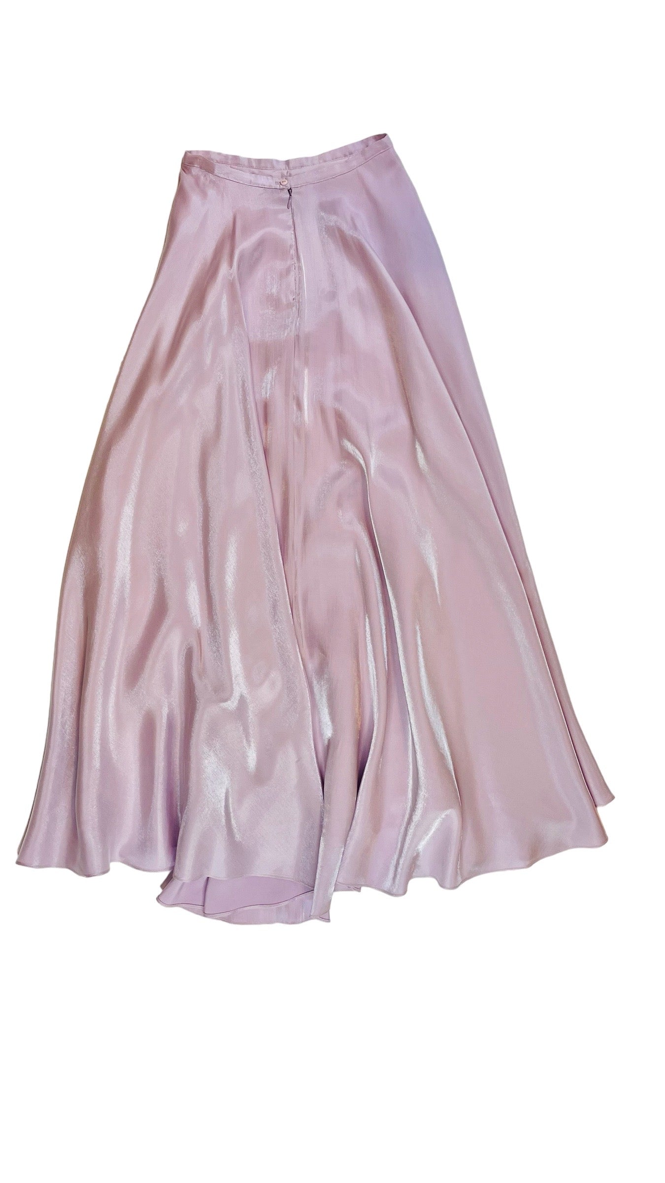 Vintage 90s CACHE light purple maxi evening skirt - Size 4