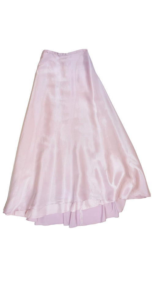 Vintage 90s CACHE light purple maxi evening skirt - Size 4
