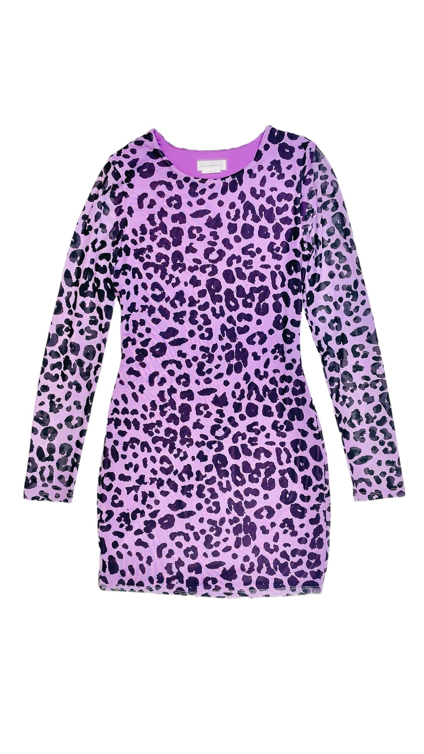 Pre-Loved LOVERS AND FRIENDS purple leopard print mini dress - Size S