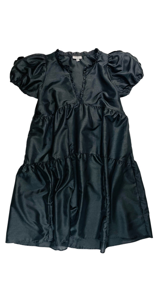 Pre-Loved KIKA VARGAS black tiered babydoll maxi dress - Size XL