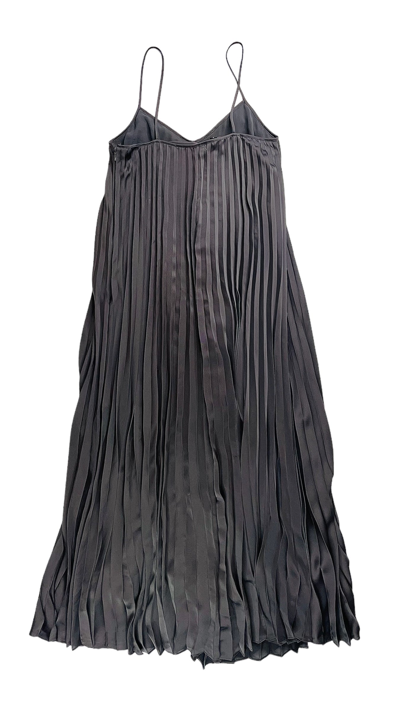 Pre-Loved CLUB MONACO charcoal grey pleated maxi tank dress - Size 0