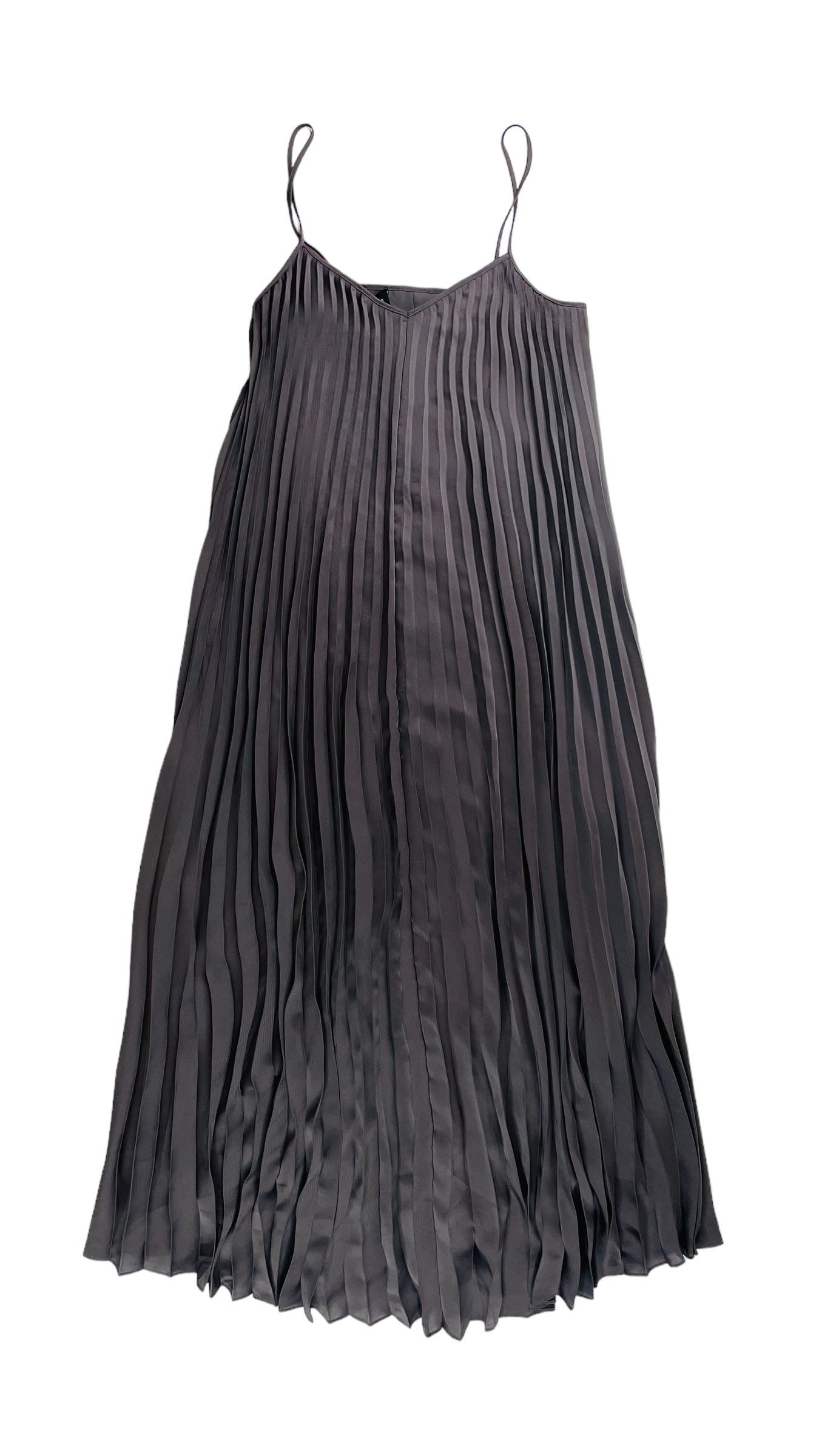 Pre-Loved CLUB MONACO charcoal grey pleated maxi tank dress - Size 0