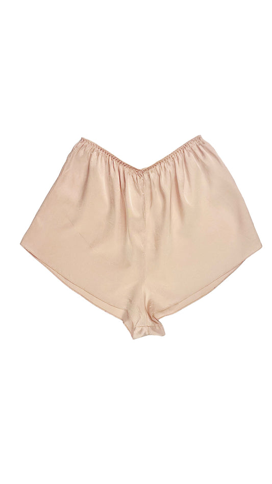 Vintage 90s pale pink silk shorts - Size S