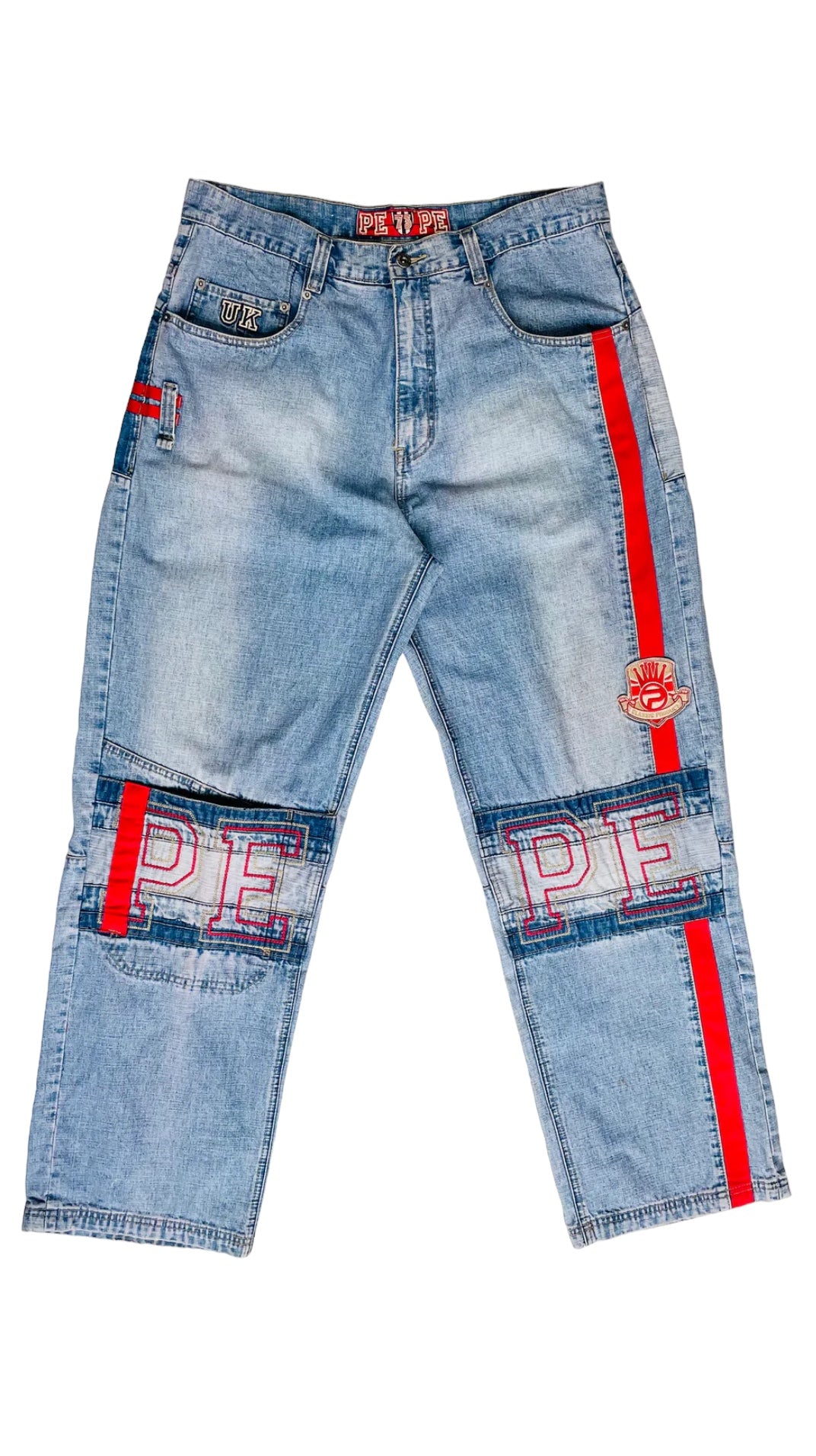 Vintage 90s blue straight leg PEPE jeans - Size 38