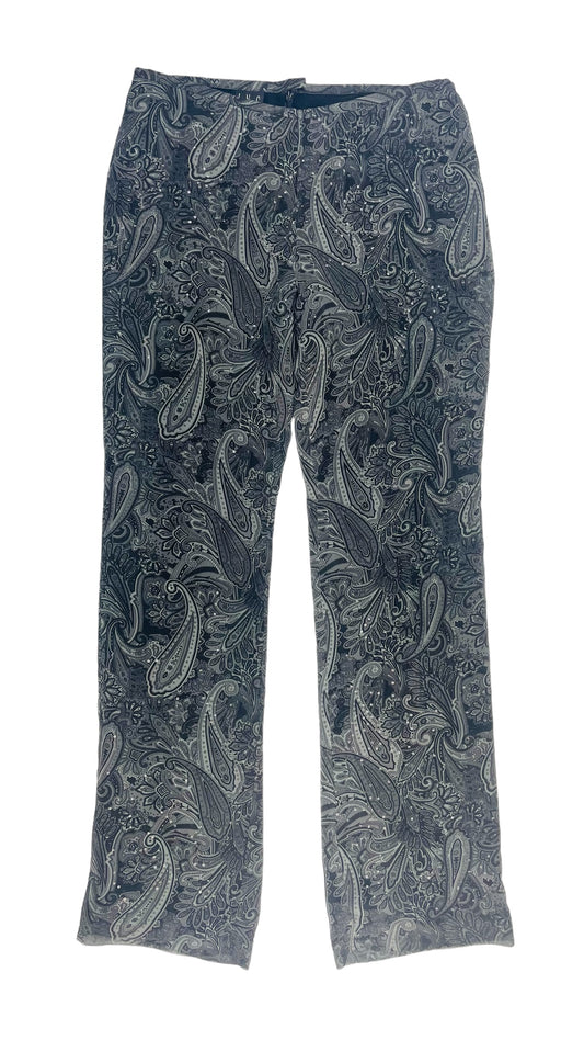 Vintage 90s grey paisley print sequined dress pants - Size M