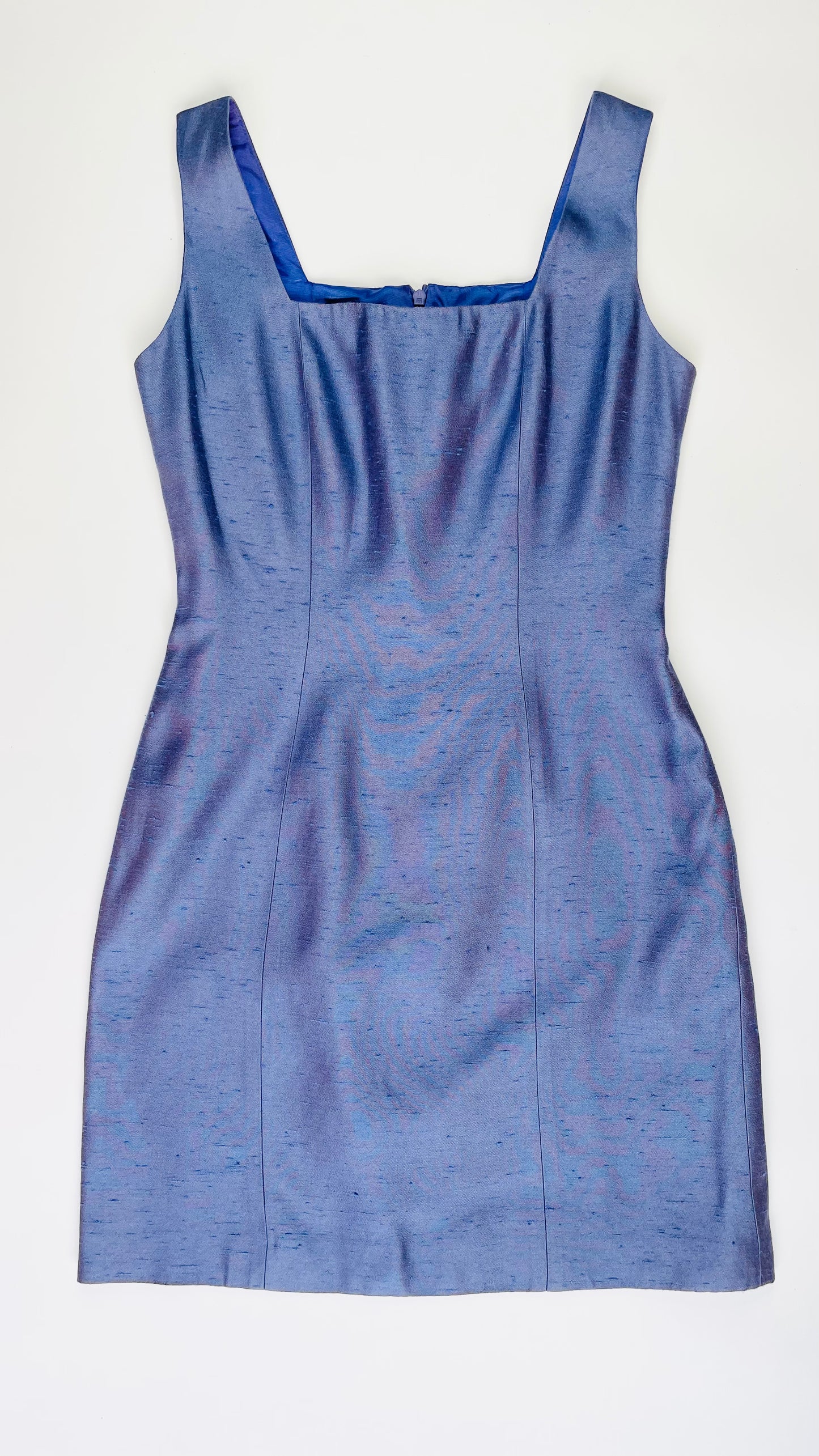 Vintage 90s periwinkle blue mini tank dress - Size 4