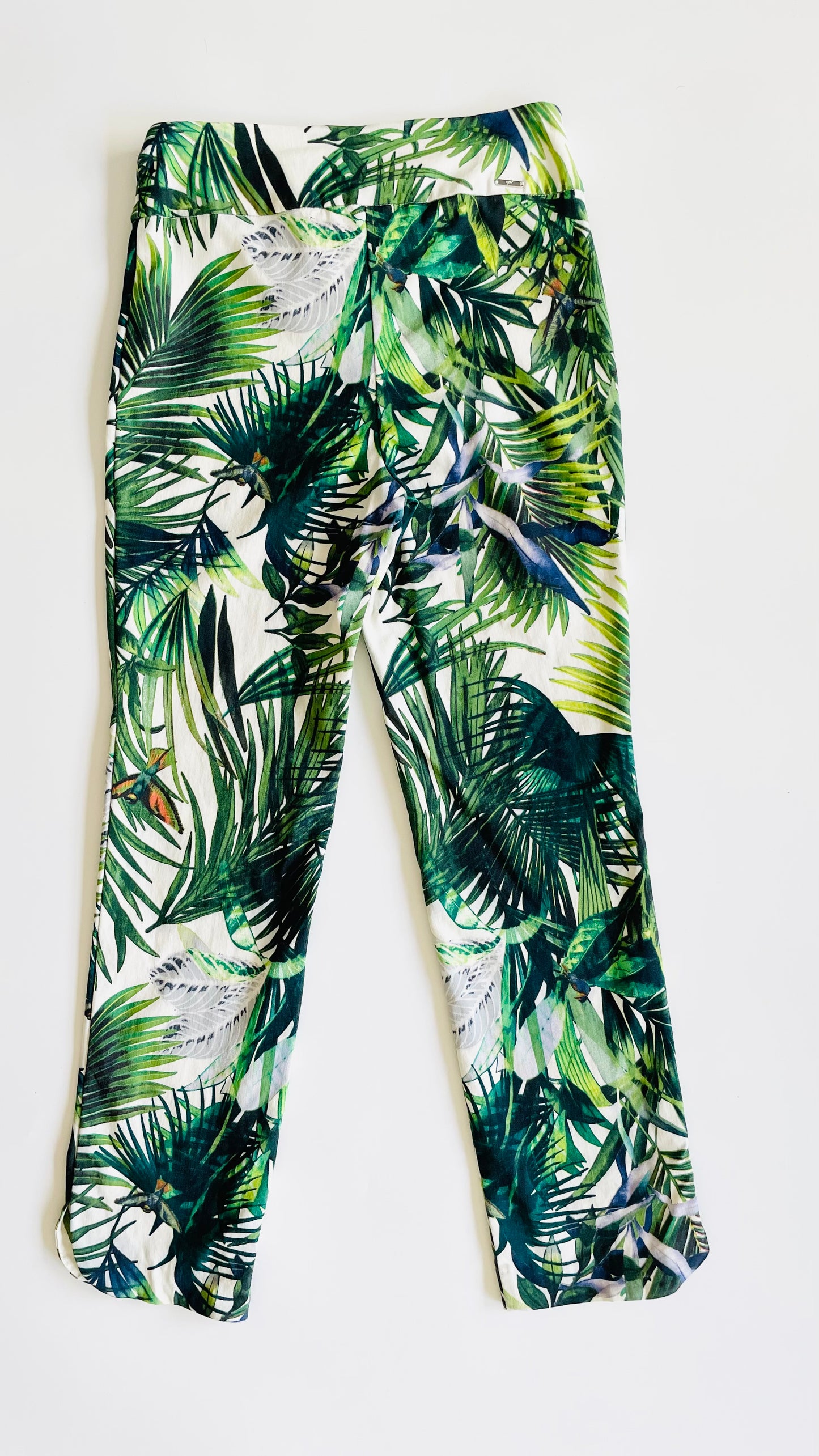 Pre-Loved tropical print pants - Size XS