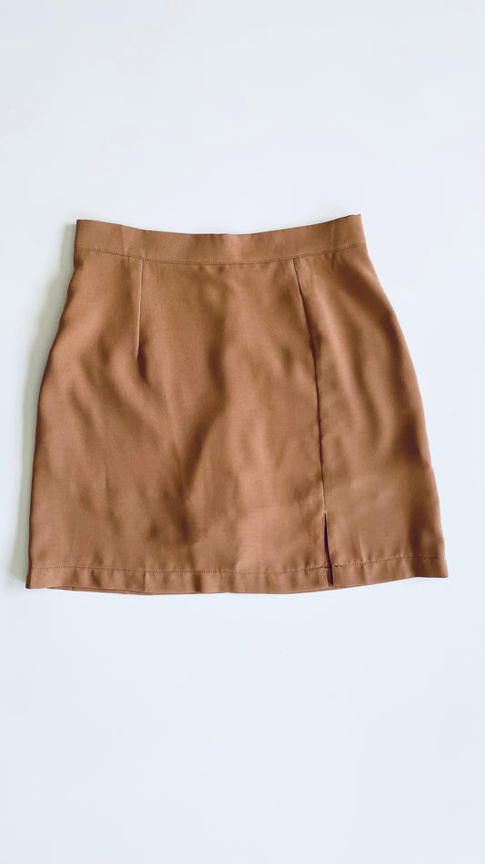 Pre-Loved peach toned mini skort - Size S