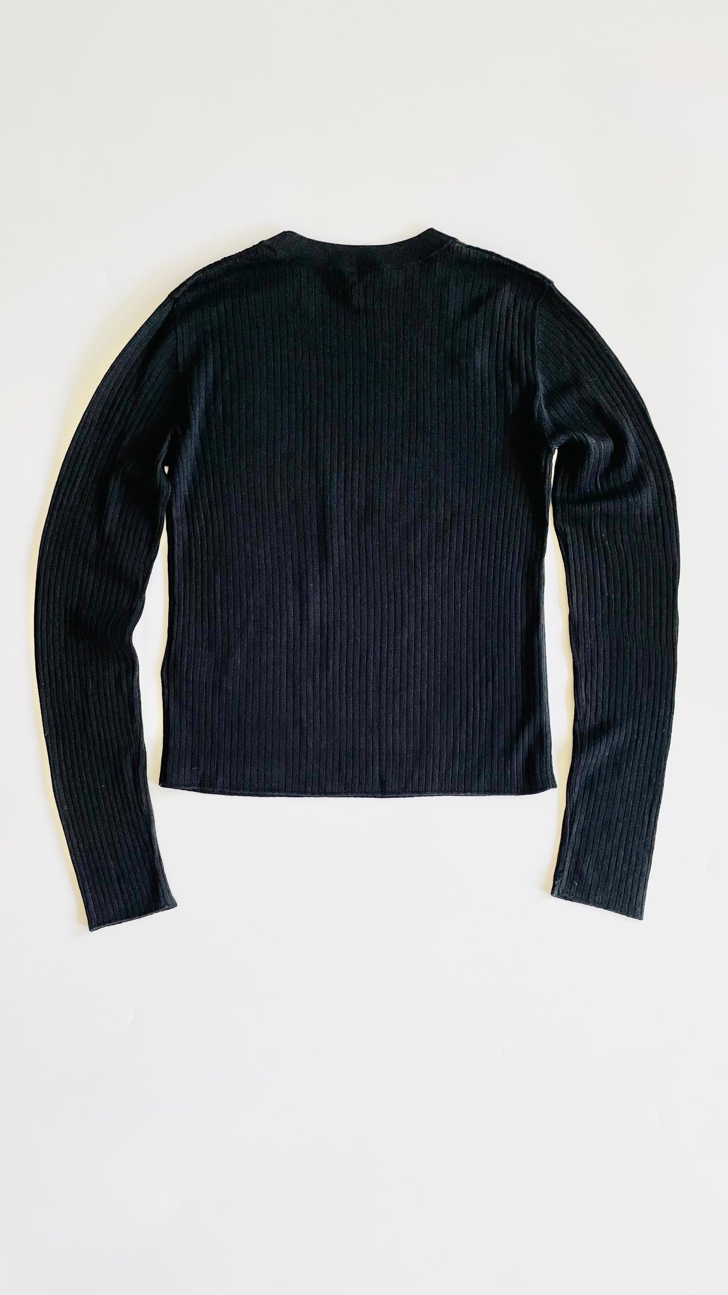 Pre-Loved & Other Stories black ribbed knit top NWOT - Size M