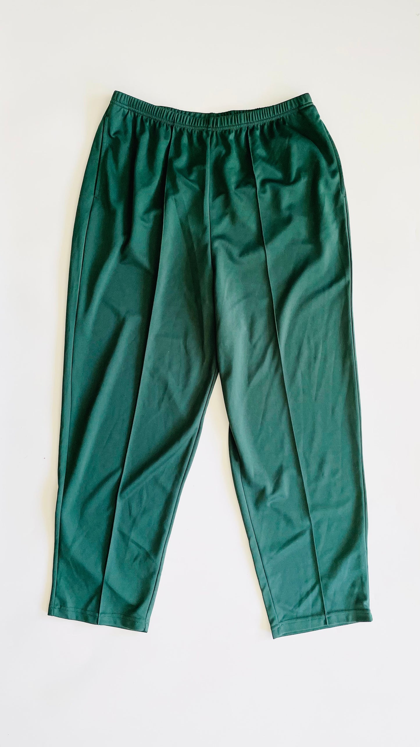 Vintage green warm up track pants - Size 18 / XL