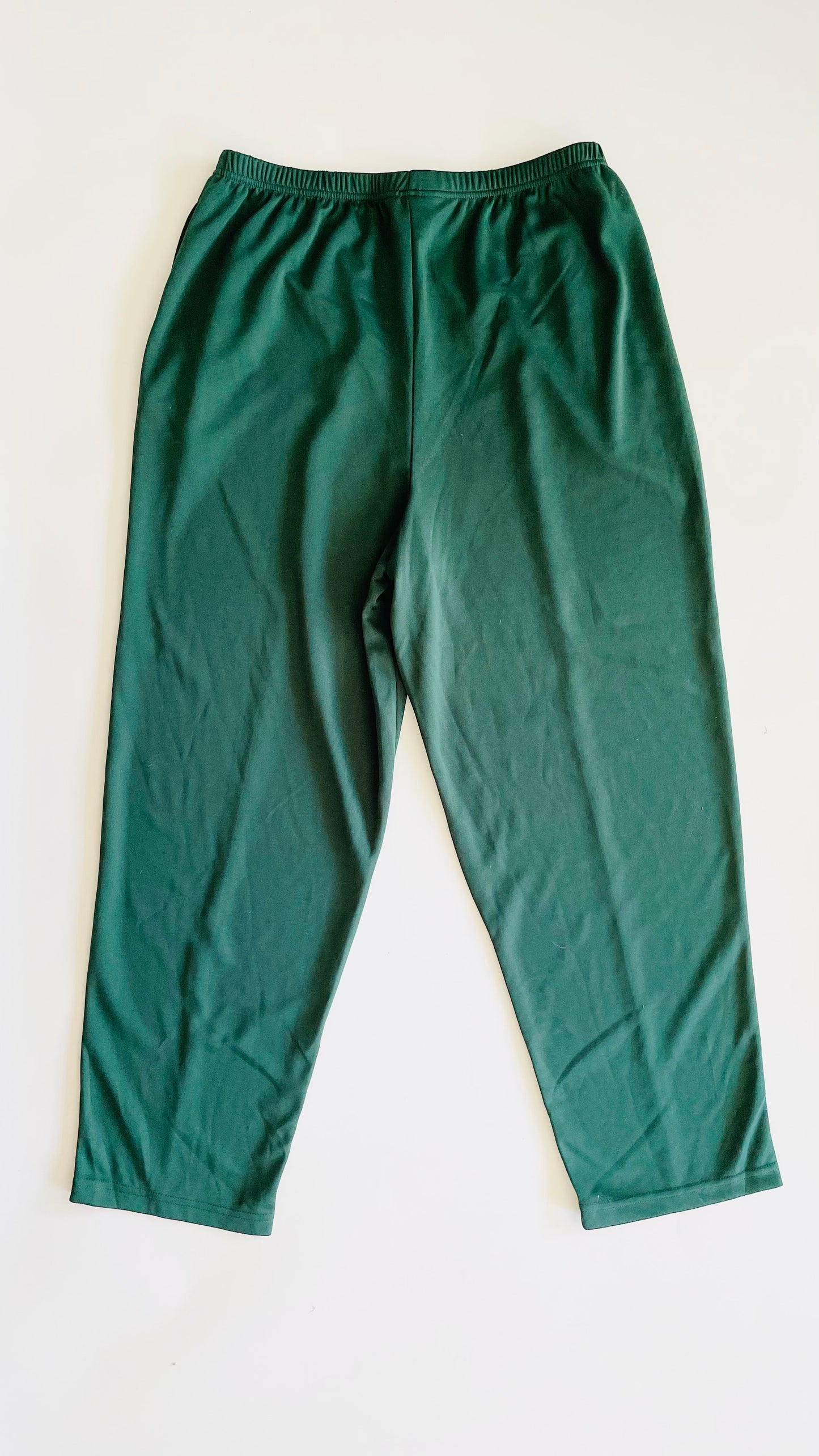 Vintage green warm up track pants - Size 18 / XL