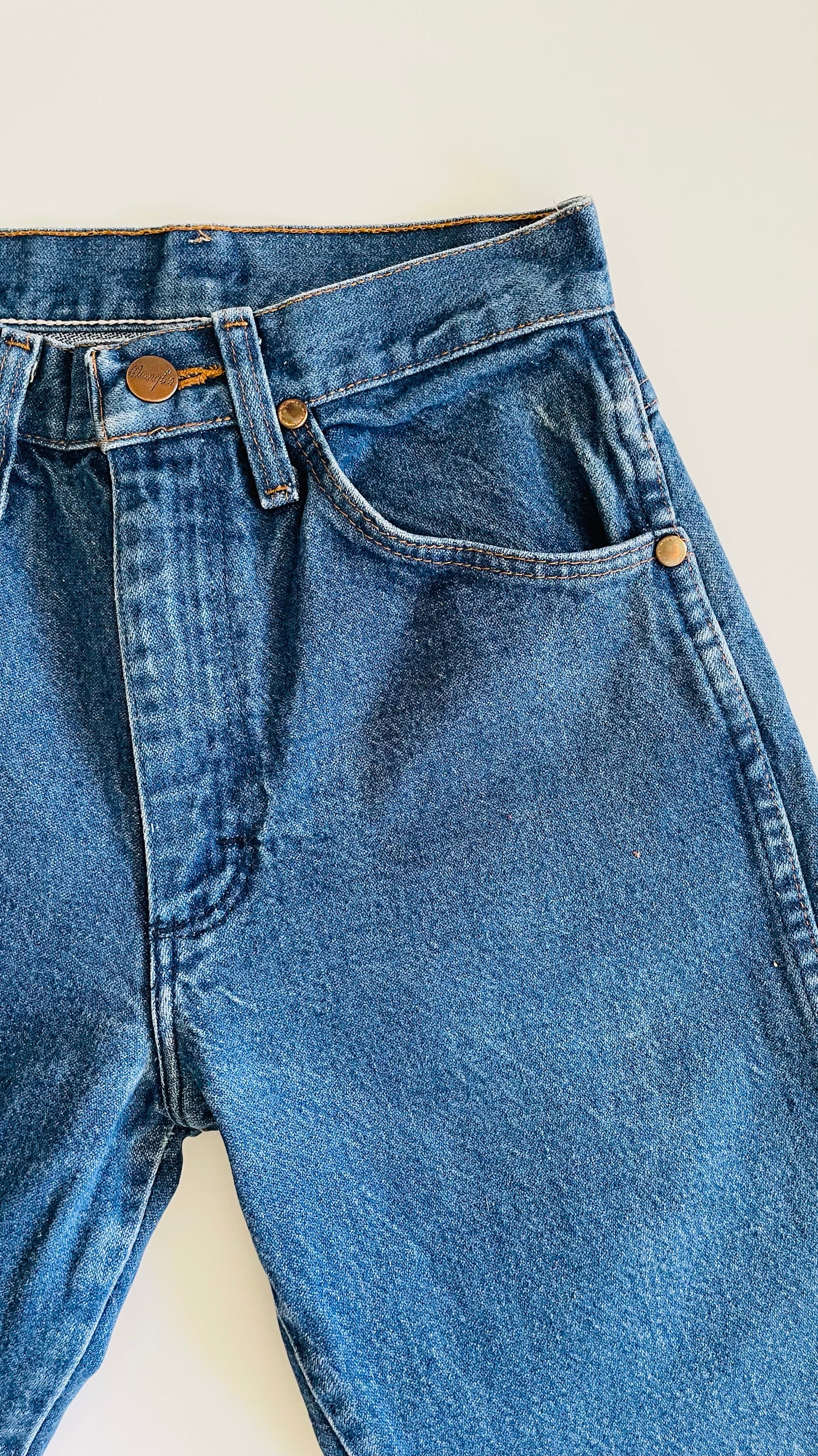 Vintage Wrangler blue slim straight fit jeans - Size 1 x 34