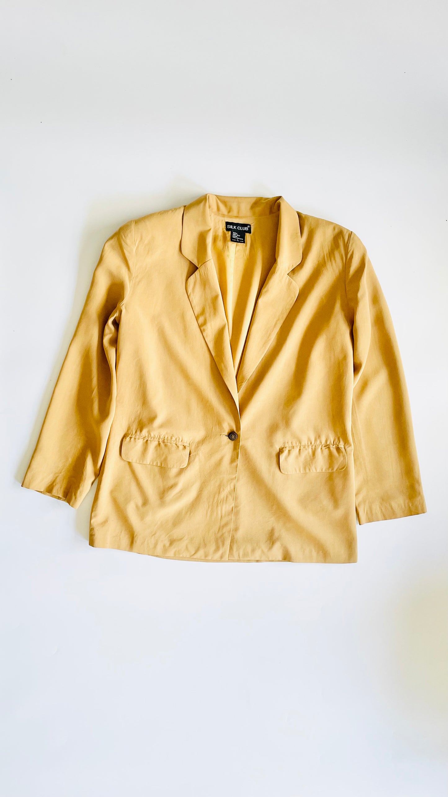 Vintage 90s mustard blazer - Size L
