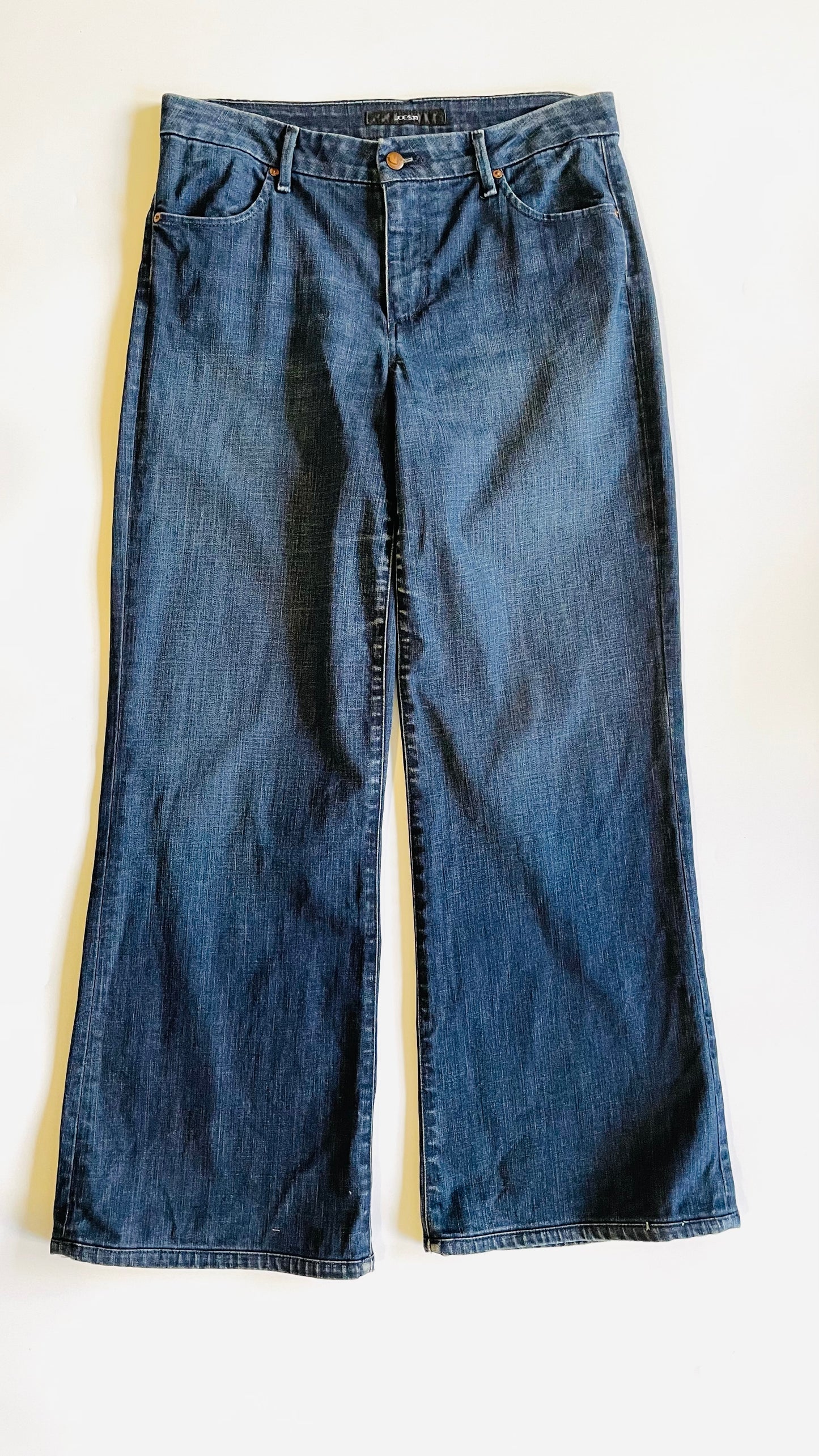 Pre-Loved Joe's Jeans dark blue wide leg jeans - Size 31 x 31