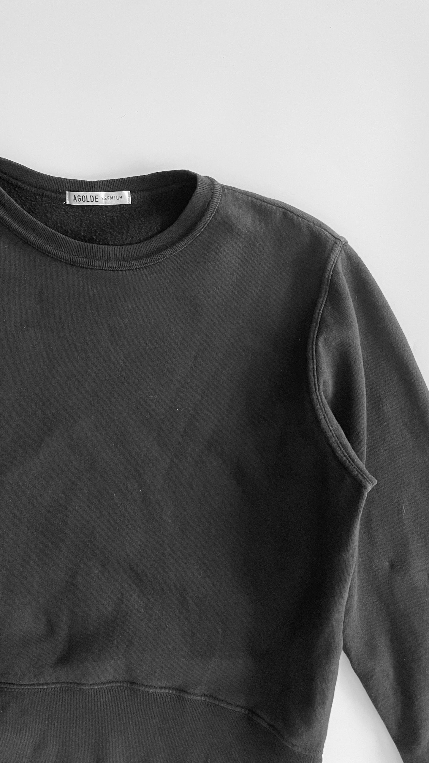 Pre-Loved faded black A GOLD E crewneck sweatshirt - Size S