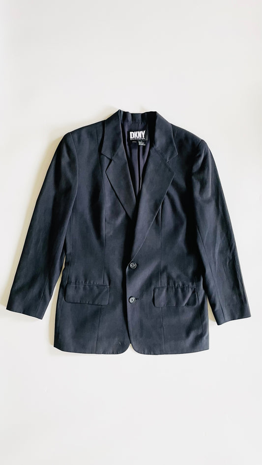 Vintage 90s DKNY navy blazer - Size 4