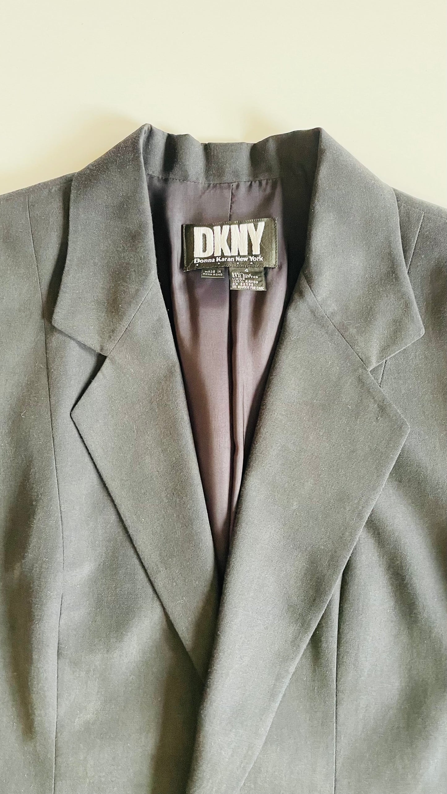 Vintage 90s DKNY navy blazer - Size 4