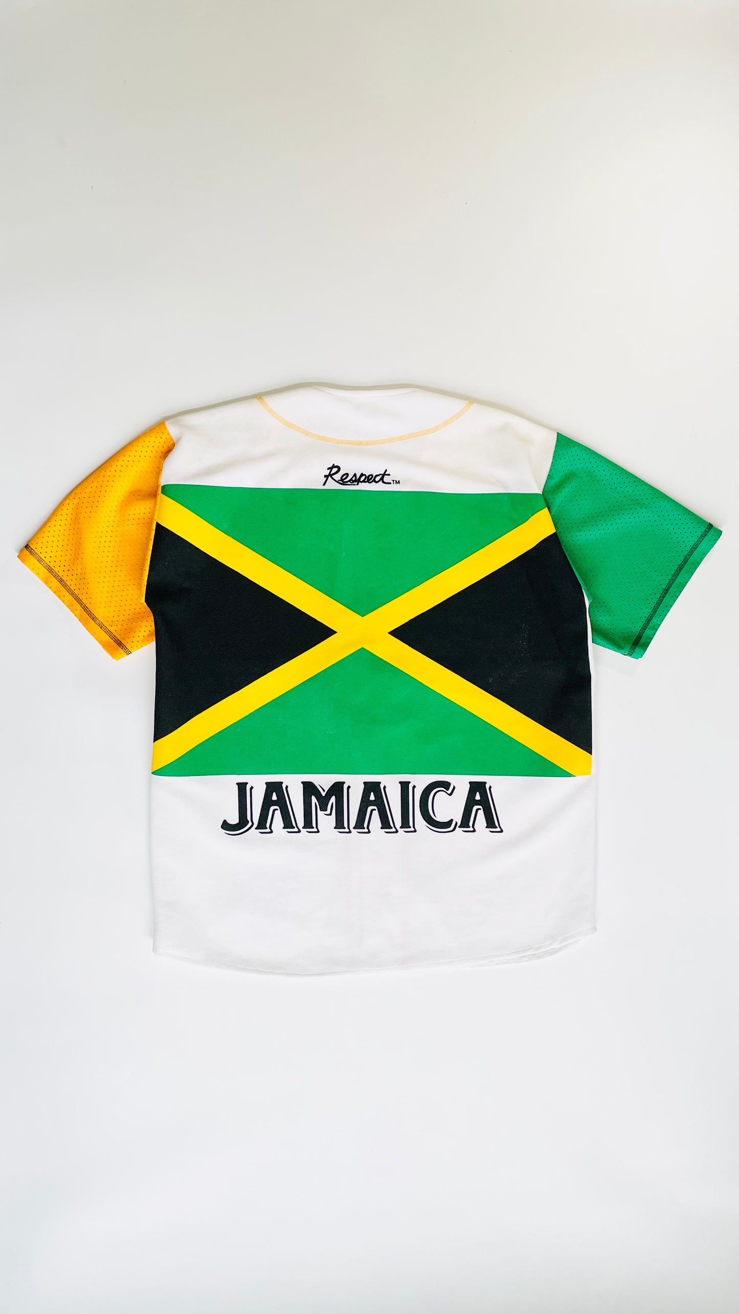 90s Jamaican flag baseball shirt  - Size XXL