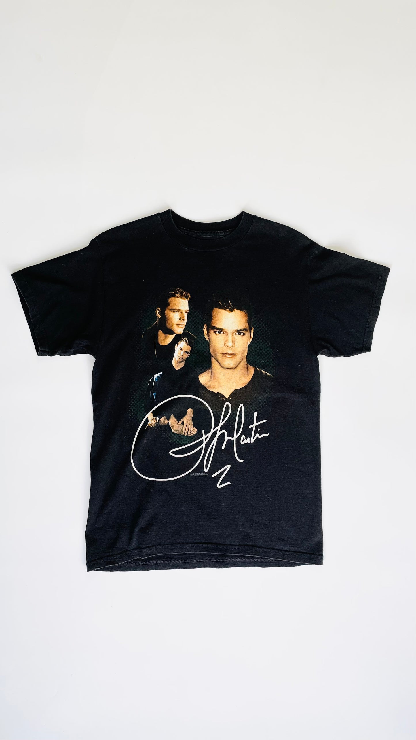 90s Black Ricky Martin t-shirt  - Size M