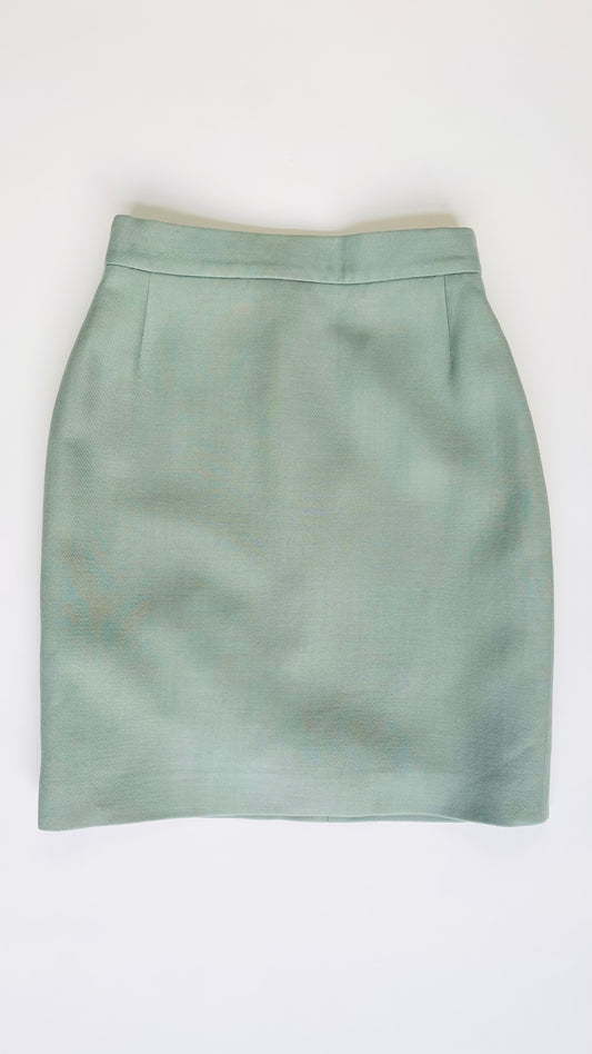 90s Grey blue Dolce & Gabbana wool skirt - Size 27