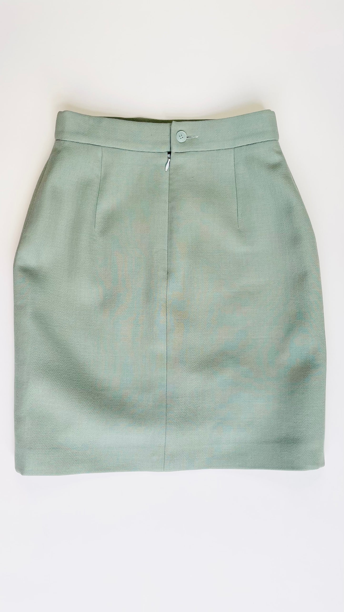 90s Grey blue Dolce & Gabbana wool skirt - Size 27