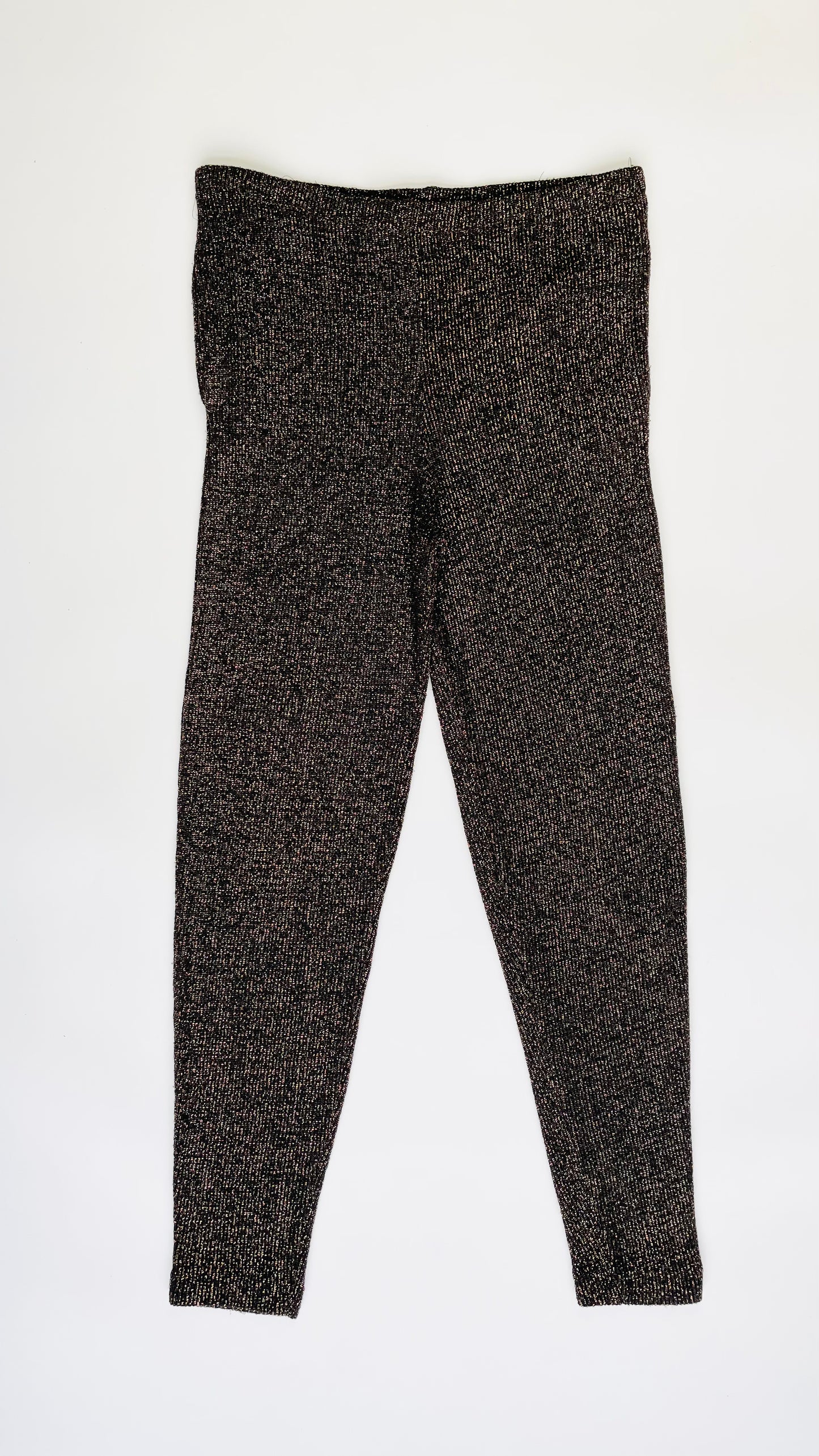 80s metallic copper lurex knit sweater pants - Size L