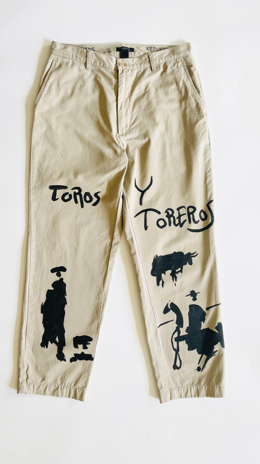 Repurposed trousers - Picasso 1 - Size 34 x 31